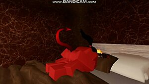 More Animations Of Rich Demon Girl In Roblox Sex!