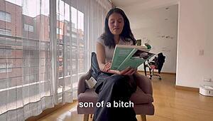 A Mi Exnovia Se Le Quedo El Cargador Y Terminamos Follando Como Lesbianas Putas!