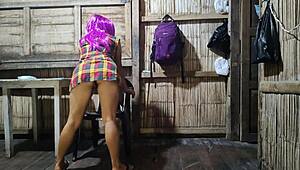 แม่เลี้ยงยั่วใจเต้นร้อนรอหลานชายมหาลัยกลับมาเย็ดโป๊จริงพิเศษ