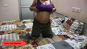 lockdown sex with indian girlfriend bent over in hotel room