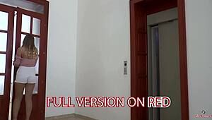 Blonde Teen's Pussy Filled By Stepbrother's Sperm!