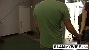 Hot Redhead Gets Pounded While He Watches