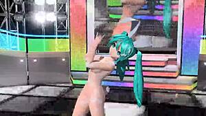 Hatsune Miku in Nude Bunny Costume from Project Diva Mod