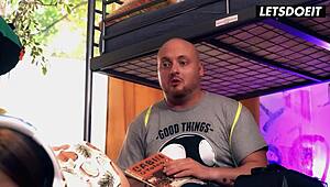 Gamer Girl Stella Flex Gets Pussy Licking And Fucking With Perv Roommate