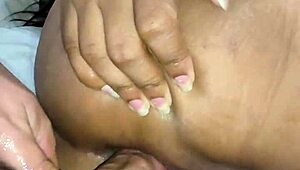 Stepfather indulges in young stepdaughter's big ass with anal fucking.