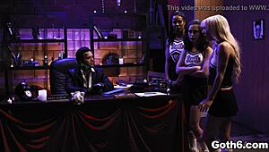 crazy goth teen sluts kenzie reeves kira noir and jane wilde share giant dick in hardcore foursome fuck