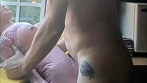 Intense Amateur Fucks Real Doll on Stairs and Floor.