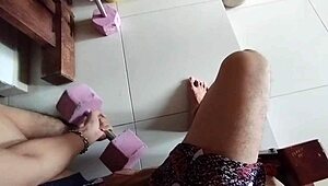 i spied on my stepsister in the bathroom and she made me fuck her big ass