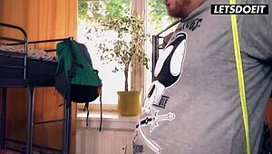 Gamer Girl Stella Flex Gets Pussy Licking And Fucking With Perv Roommate