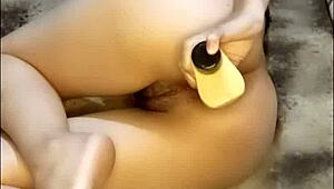 Young Girl Masturbates and Shows Beautiful Ass