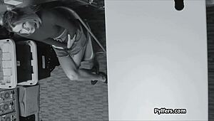 Sporty Blonde Thief Gets Caught and Fucked on Action Camera