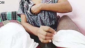 Desi Wife Blows With Dirty Talk!