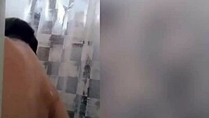 Cute Latina Showering!