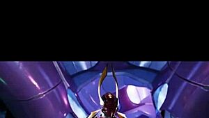 Female Sangheili Fucks Man with Monster Cock and Creampie