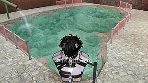 want to see me fucking this girl in the pool until it turns into a threesome?