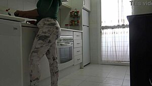 Oh my god my stepmother almost caught me masturbating on her