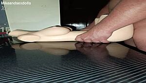 Sally Feels Intense Pleasure In Novel Positions On Desk