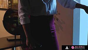 Abella Danger and Haley Reed turn massage into wet pussy fucking