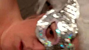 Ginger Lady Shows Off Big Tits