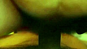 That blonde mature with hairy pussy getting handled by two cocks