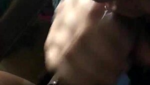 European deep throat and gagging session