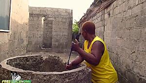 a stranger helped her fetch water from the well, she paid him back in kind