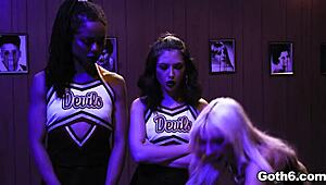 crazy goth teen sluts kenzie reeves kira noir and jane wilde share giant dick in hardcore foursome fuck