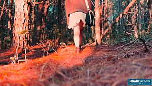 Scarlett Taylor and Stephan Rogers can't resist FUCKING outdoors