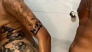 i fuck this morena with big ass in the bathroom, licking her pussy and cumming on her face.