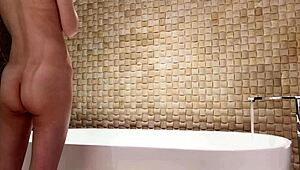 bath time at luxury hotel