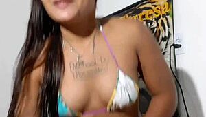 tigresa vip teases husband with funk dance showing almost all her ass and pussy to see if he attacks