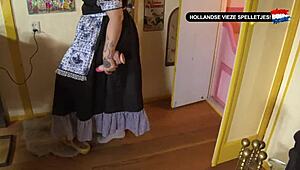 Dutch Milf Receives Intense Deepthroat