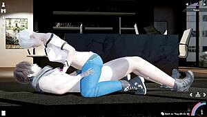 i love watching this asian couple fuck passionately, her riding his cock so hard