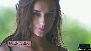 Watch gloria sol strip outdoors? This milf shows off perfectly!