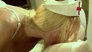 Redhead nurses explore fetish in hospital setting.