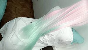 Hottest Doctor Cosplays Fuck Doll in Miami Bedroom