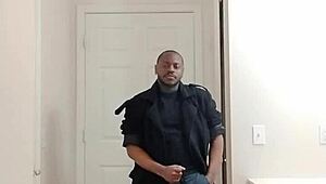 Man Fantasizes About Girlfriend Wife During Solo Masturbation In Garage