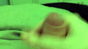 Naked Amateur Strokes Big Cock in Sensual Masturbation!