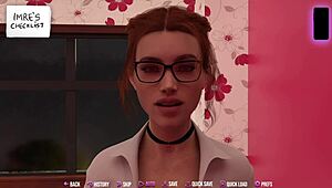 Riley performs a detailed handjob in college kings 2