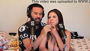 Coralyn Jewel Teases with Oral in Las Vegas Room