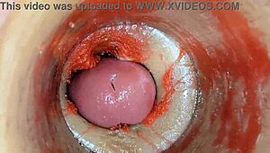 Camera captures deep pussy ejaculation asmr