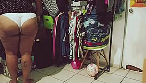 Watch this bbw clean the room? She's so curvy!