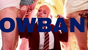 british blonde student nurse gets edged with the fucking machine