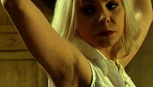 submissive lesbian women enjoy intense strapon play