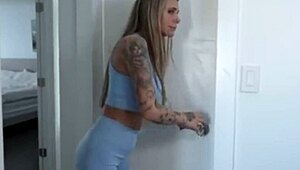 Horny Latina stepmother fucks stepson with huge cock behind husband's back!