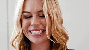 Natural Busty Blonde Gets Bush Banged Deep