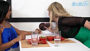 Big tit lesbian milfs sushi glory hole experience - bbc blowjob and cute asian teen 18+