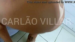 Blonde slut fucks black guy