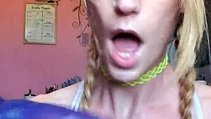 I watched Vanessa Hastings take a messy spit-covered dildo deep in her throat