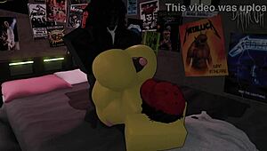 Roblox noob gets her big ass fucked by big black cock Damicuh in intense action